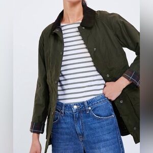 NEW BARBOUR beadnell wax classic jacket in olive